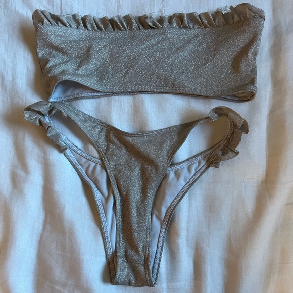 SHEIN Swim Sparkle Bikini Set Poshmark